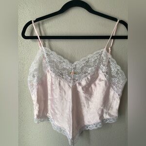 Frederick’s pink coquette cami m